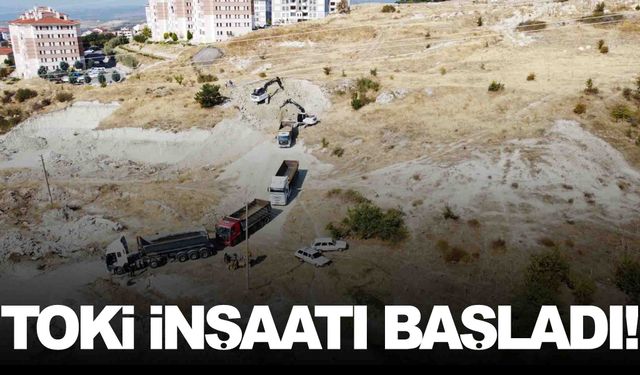 Manisa’nın ilçesinde TOKİ inşaatı başladı… 142 konut yapılacak!