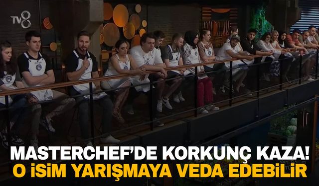 Masterchef’te feci kaza! Hem eli hem yüzü yandı