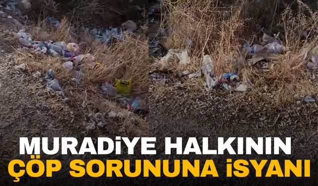 Muradiye’deki çöp sorununa vatandaşlardan tepki!