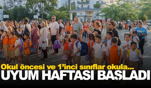 Okullarda uyum haftası başladı… Okul öncesi ve 1’inci sınıflar için zil çaldı!