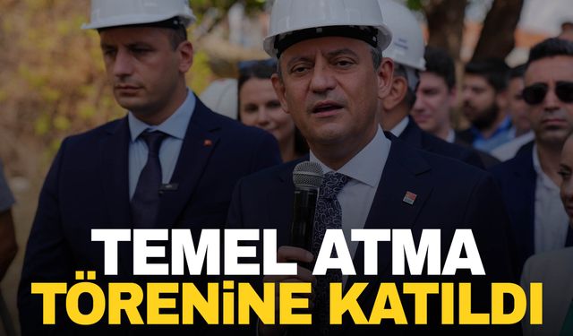 Özgür Özel, cami temel atma törenine katıldı