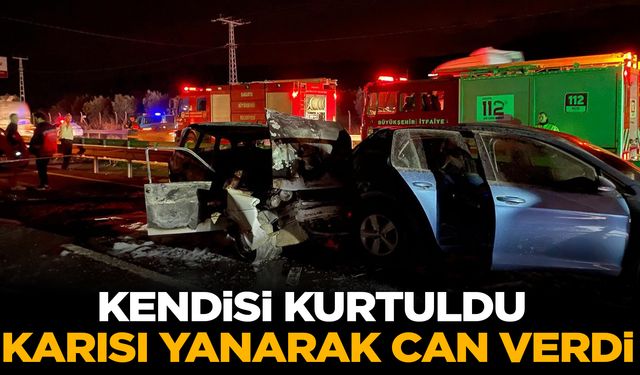 Sakarya’da feci kaza! Kendisi kurtuldu, karısı yanarak can verdi!