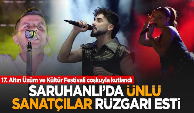 Saruhanlı’da Bilal Sonses, Ece Mumay ve Sefo konser verdi!