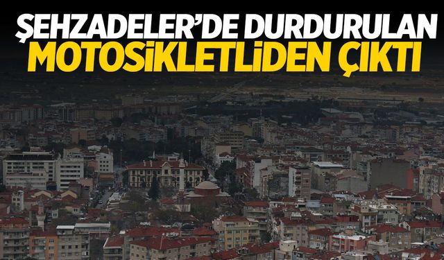 Şehzadeler'de durdurulan motosikletliden uyuşturucu çıktı