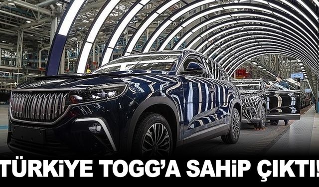 Togg fırtına gibi esiyor! Satılan her 3 otomobilden 1'i Togg oldu