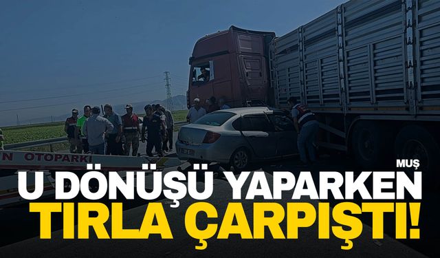 U Dönüşü yapan otomobil tıra çarptı: 1 ölü, 5 yaralı