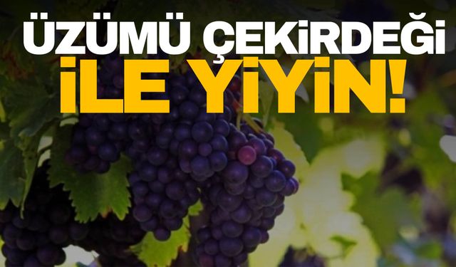 Uzmanlardan uyarı geldi: Üzümü çekirdeği ile yiyin