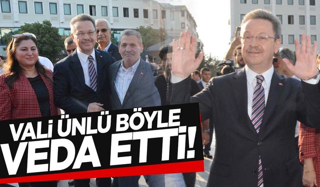 Vali Enver Ünlü Manisa’ya veda etti