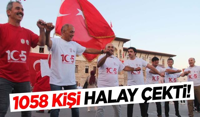 Yok artık dedirten halay! 1058 kişi aynı anda halay çekti!