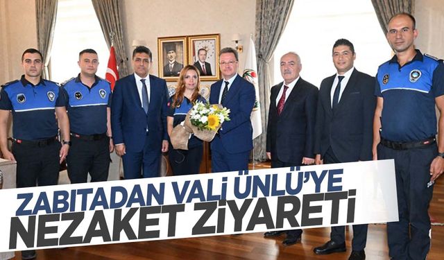 Zabıta Teşkilatından Vali Ünlü’ye ziyaret