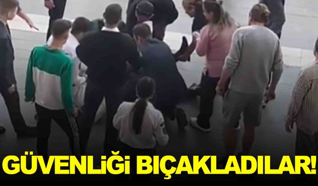 15 yaşındaki çocuklar AVM güvenliğini bıçakladı!