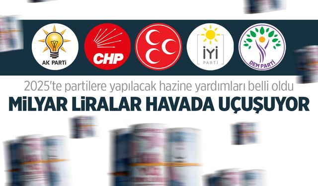 2025 Partilere Yapılacak Hazine Yardımı Ne Kadar? Hangi Partiye Ne Kadar Para Veriliyor?