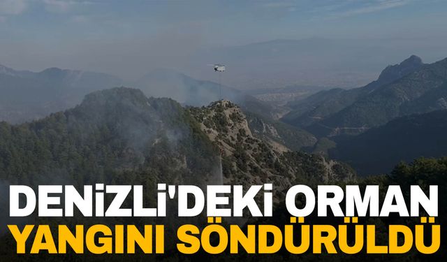 6 gündür yanıyordu… Denizli'deki orman yangını söndürüldü