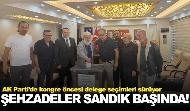 AK Parti’de delege seçimleri… Şehzadeler sandığa gitti