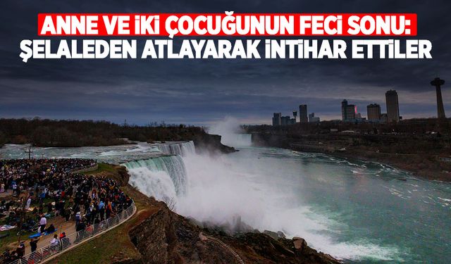 Anne, iki çocuğuyla şelaleye atlayarak intihar etti!