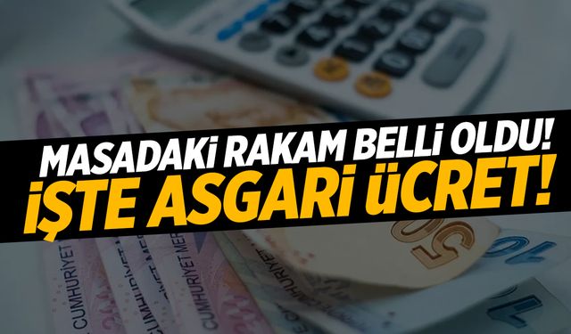 Asgari ücrette ilk rakamlar ortaya çıktı!