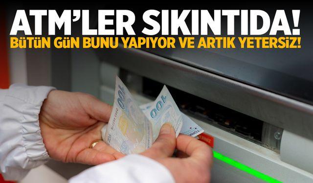 ATM’ler patladı! Yetersiz kalıyor… Bütün gün yapıyorlar! 1000 TL’lik banknot…