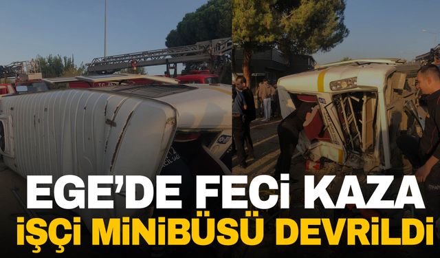 Aydın’da akaryakıt tankeri işçi minibüsüyle çarpıştı: 11 yaralı