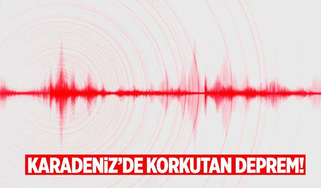 Bartın’da 4,8 büyüklüğünde deprem!