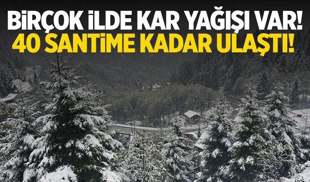 Birçok İlde Kar Etkili Oldu! 40 Santimetreye Ulaştı!