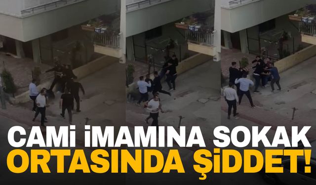 Cami imamını sokak ortasında öldüresiye dövdüler