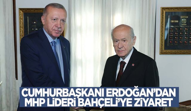 Cumhurbaşkanı Erdoğan ile MHP lideri Bahçeli görüştü