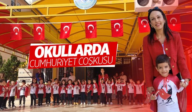 Okullarda Cumhuriyet Coşkusu: Minik Öğrenciler Bayramı Renkli Etkinliklerle Kutladı