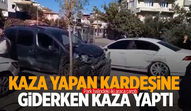 Denizli'de kaza yapan kardeşinin yanına gidiyordu… Kazaya karıştı!