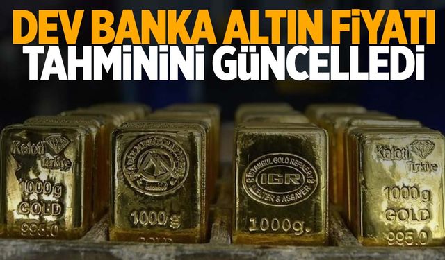 Dev bankadan 2025 için dikkat çeken altın tahmini!