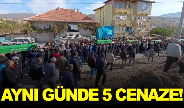 Ege köyünde acı üstüne acı… Aynı gün 5 cenaze çıktı!