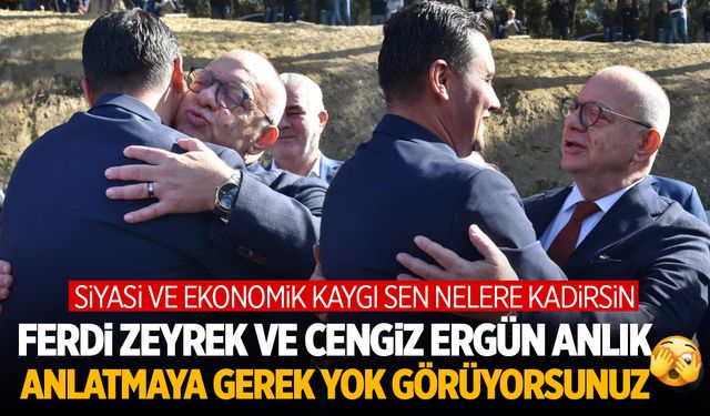 Ferdi Zeyrek ve Cengiz Ergün Cumhuriyet Kavşağı Açılışında Bir Araya Geldi