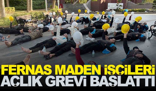 Fernas Maden işçileri açlık grevinde!