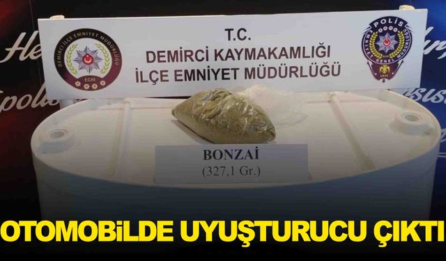 Manisa Demirci'de otomobilde uyuşturucu bulundu