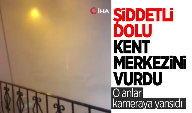 Bursa’da fındık büyüklüğünde dolu kenti böyle vurdu!