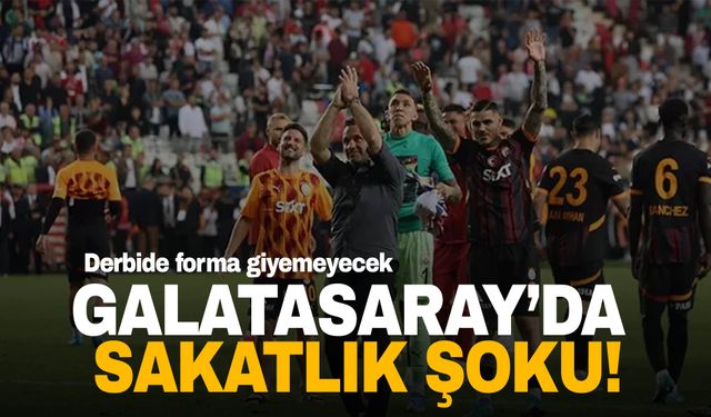 Galatasaray’da şok sakatlık!