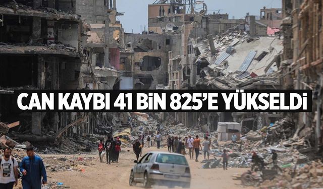 Gazze’de son durum: Can kaybı 41 bin 825’e yükseldi