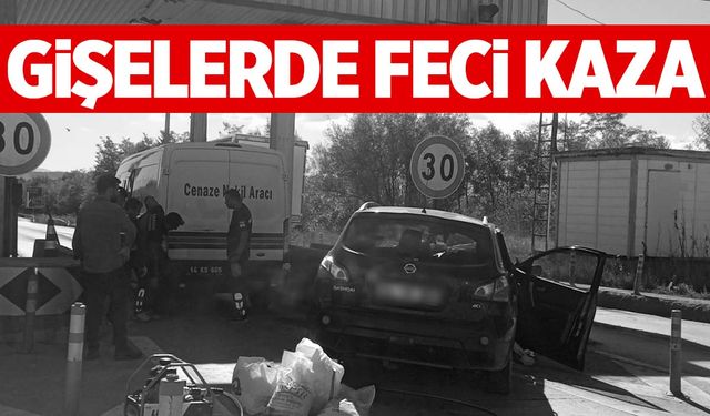 Gişelerde kaza… Otomobil beton duvara çarptı: 1 ölü, 1 yaralı