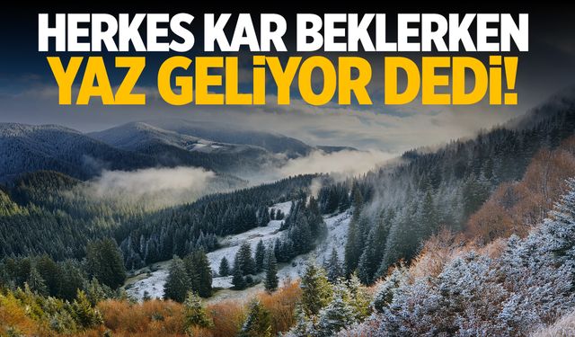 Herkes kar beklerken yaz gelecek dedi! Tarih de verdi…