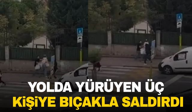 İstanbul’da şaşırtan olay! Bir şahıs yolda yürüyen 3 kişiye saldırıp bıçakladı