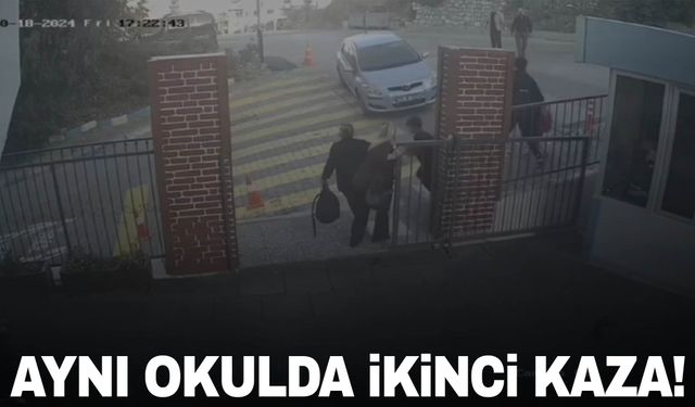 İzmir'de aynı okulda ikinci kaza: Çocuklar ve veliler son anda kurtuldu