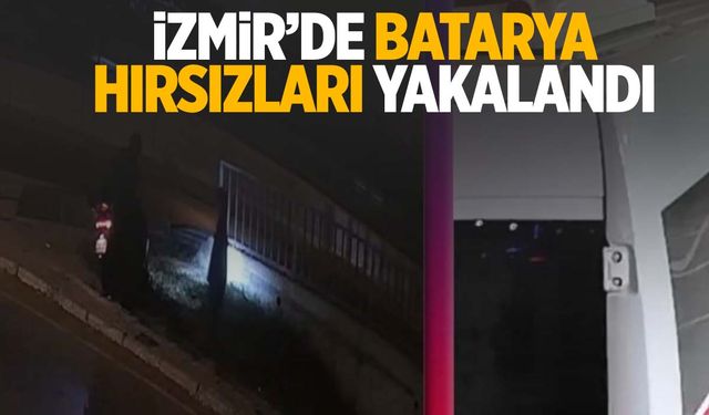 İzmir’de elektrikli motosikletlerin bataryalarını çaldılar!