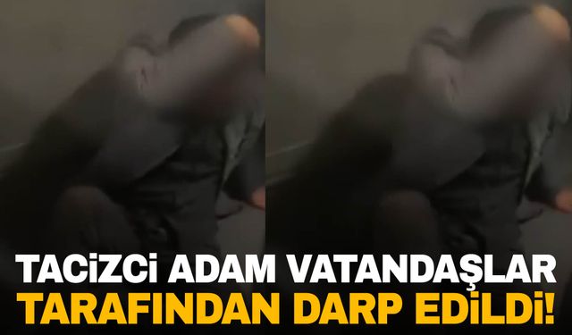 Kadını taciz eden şahıs otobüse binince vatandaşlar tarafından darp edildi