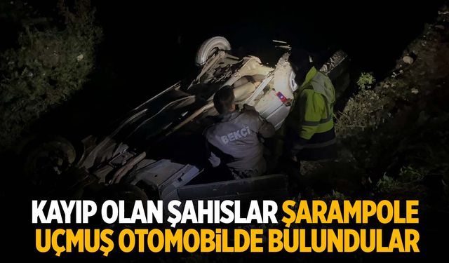 Kastamonu'da kayıp olarak aranıyorlardı... Şarampole uçmuş otomobilde yaralı bulundular!