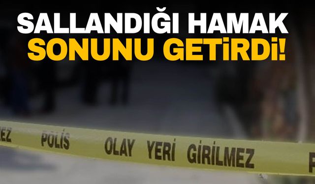 Kocaeli’nde 9 yaşındaki kızın sallandığı hamak sonunu getirdi