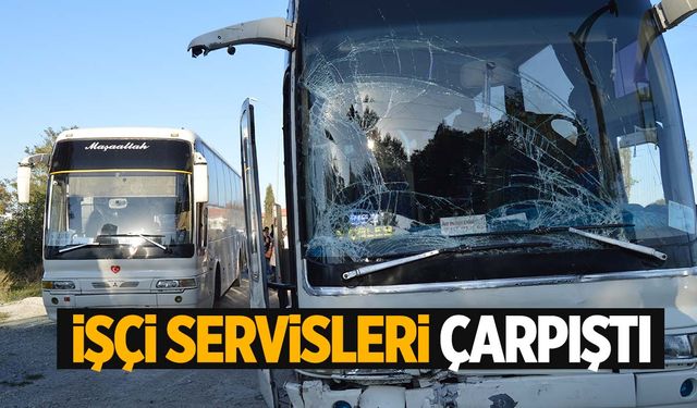 Kütahya’da işçi servisleri çarpıştı: 3 yaralı