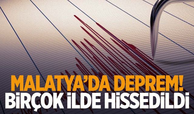 Malatya’da 5,9 büyüklüğünde deprem!