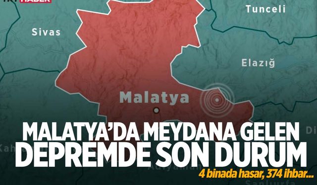 Malatya’daki deprem sonrası son durum: Hasar gören binadan 4 kişi kurtarıldı!