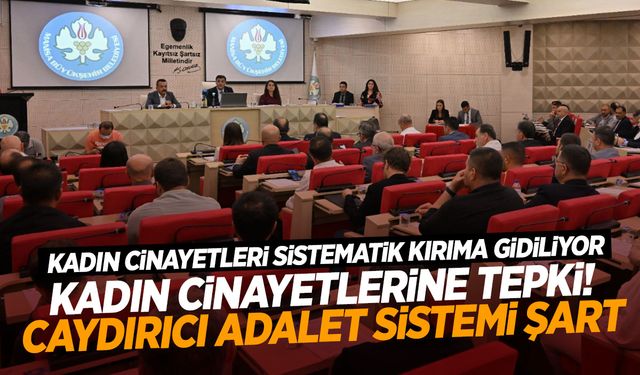 Manisa Büyükşehir Meclisi'nde kadın cinayetlerine tepki!