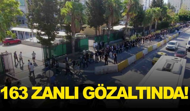 Manisa dahil 30 ilde operasyon… 163 şüpheli yakalandı!