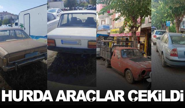 Manisa emniyetinden hurda araç mesaisi